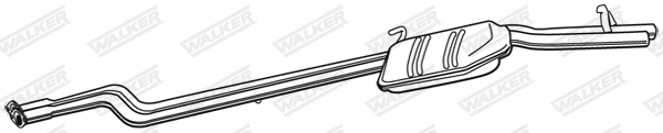 Глушитель выхлопных газов конечный - 23939 WALKER