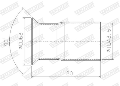 Holder, exhaust system - 80273 WALKER