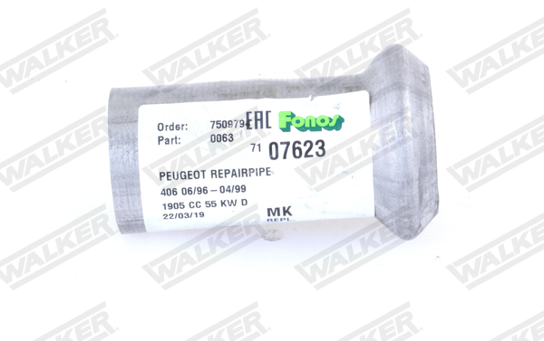 Holder, exhaust system - 80345 WALKER