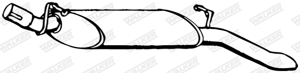 Clamp, exhaust system - 82306 WALKER