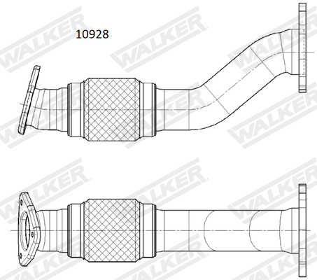 Exhaust Pipe - 10928 WALKER