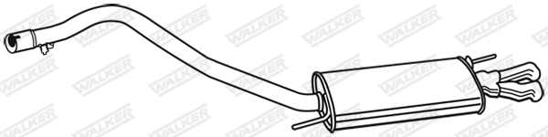 Глушитель выхлопных газов конечный - 19692 WALKER