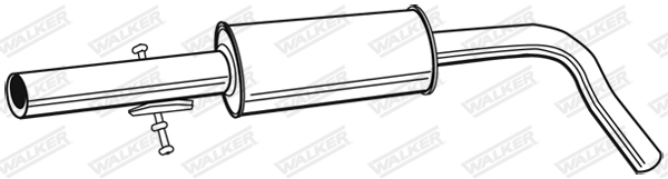 Mittelschalldämpfer - 21874 WALKER