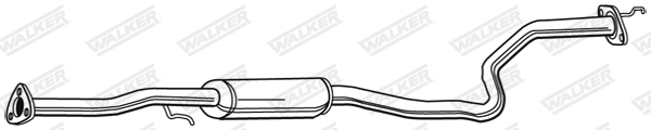 Средний глушитель выхлопных газов - 22202 WALKER