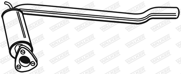 Предглушитель выхлопных газов - 22208 WALKER