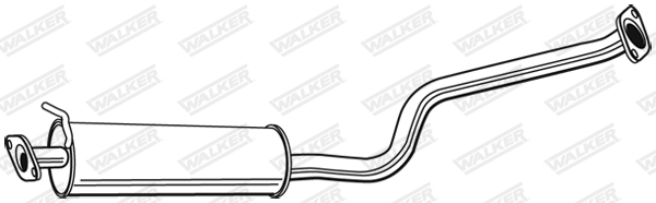 Средний глушитель выхлопных газов - 22388 WALKER