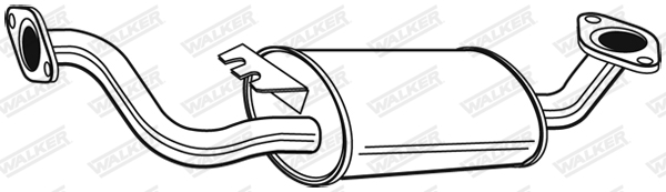 Средний глушитель выхлопных газов - 22586 WALKER