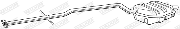 Silenziatore posteriore - 22684 WALKER