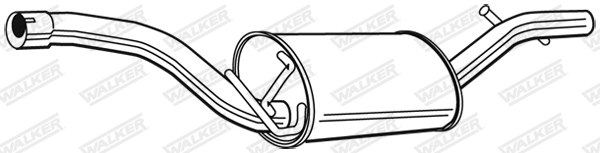 Глушитель выхлопных газов конечный - 22852 WALKER