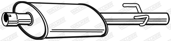 Средний глушитель выхлопных газов - 22879 WALKER