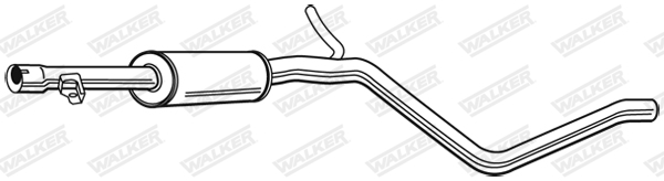 Mittelschalldämpfer - 22934 WALKER