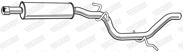 Silenziatore centrale - 23029 WALKER