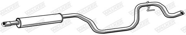 Средний глушитель выхлопных газов - 23057 WALKER