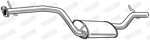 Глушитель выхлопных газов конечный - 23101 WALKER