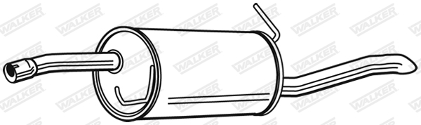 Silenziatore posteriore - 23159 WALKER