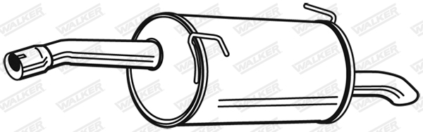 Глушитель выхлопных газов конечный - 23161 WALKER