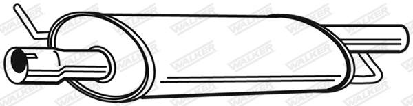 Silenziatore anteriore - 23197 WALKER