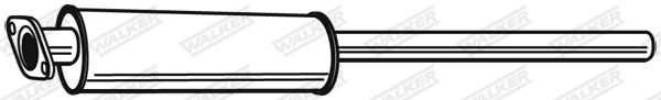 Silenziatore centrale - 23210 WALKER