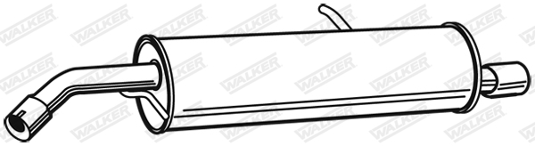 Глушитель выхлопных газов конечный - 23227 WALKER