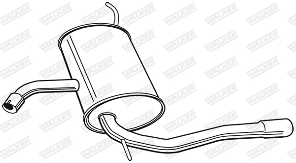Глушитель выхлопных газов конечный - 23260 WALKER