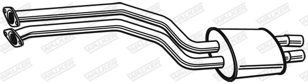 Front Silencer - 23306 WALKER