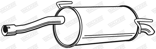Глушитель выхлопных газов конечный - 23375 WALKER