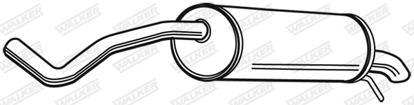 Глушитель выхлопных газов конечный - 23408 WALKER