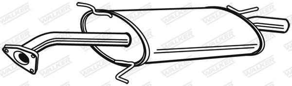 Глушитель выхлопных газов конечный - 23491 WALKER