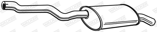 Silenziatore posteriore - 23496 WALKER
