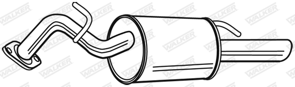 Глушитель выхлопных газов конечный - 23498 WALKER