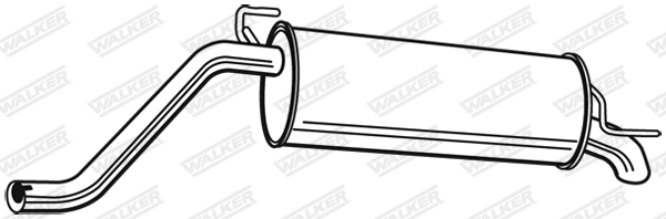 Silenziatore posteriore - 23670 WALKER