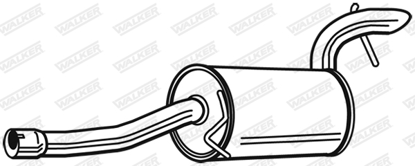 Silenziatore posteriore - 23887 WALKER