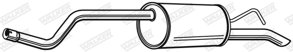 Silenziatore posteriore - 24061 WALKER