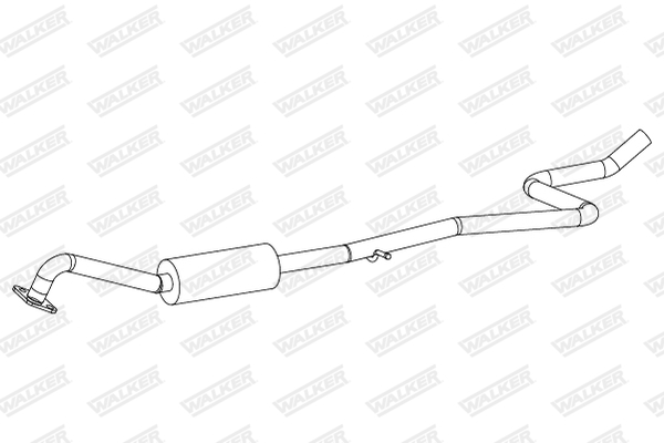 Средний глушитель выхлопных газов - 24288 WALKER