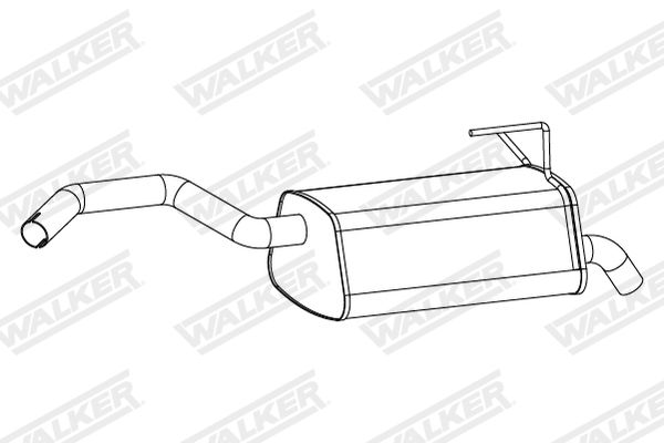 Silenziatore posteriore - 24411 WALKER