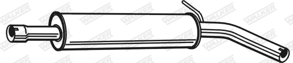 Средний глушитель выхлопных газов - 25207 WALKER