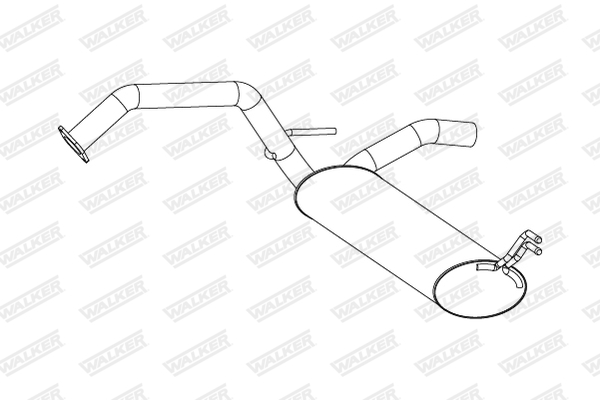Silenziatore posteriore - 25285 WALKER