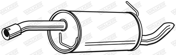 Глушитель выхлопных газов конечный - 71398 WALKER