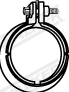 Clamp, exhaust system - 80376 WALKER