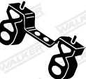 guminė juosta, išmetimo sistema - 80551 WALKER