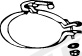 Clamp, exhaust system - 82566 WALKER