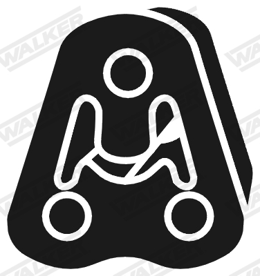 Rubber Strip, exhaust system - 83207 WALKER