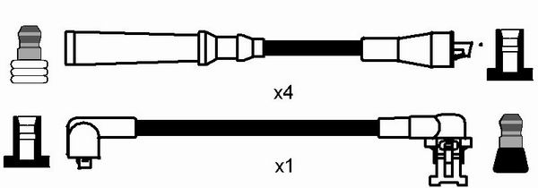 Ignition Cable Kit - 8840 NGK
