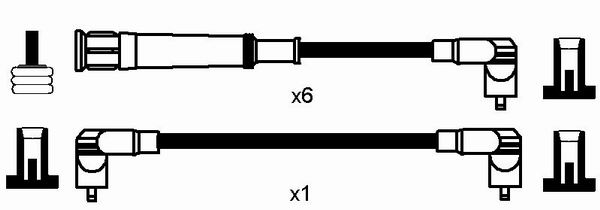 Комплект проводов зажигания - 0576 NGK