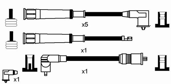 Комплект проводов зажигания - 2566 NGK