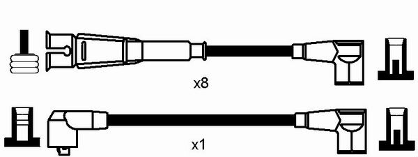 Zündleitungssatz - 0751 NGK