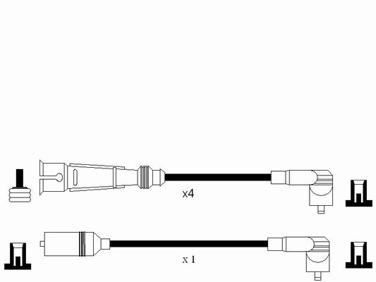 Комплект проводов зажигания - 0939 NGK