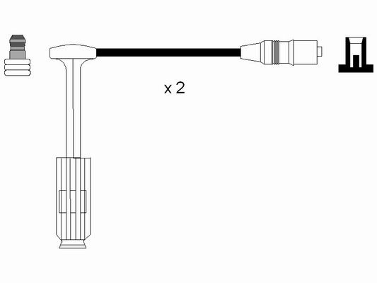 Zündleitungssatz - 0757 NGK