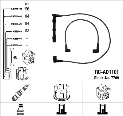 Kit cavi accensione - 7709 NGK
