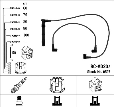 Ignition Cable Kit - 0507 NGK